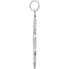 Sterling Silver 30x29 mm Four-Way Cross Medal