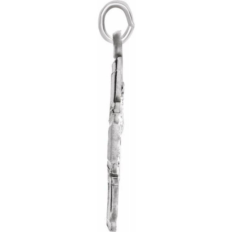 Sterling Silver 18x18 mm Four-Way Cross Medal