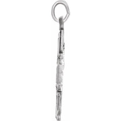 Sterling Silver 18x18 mm Four-Way Cross Medal