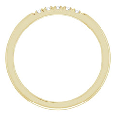14K Yellow 1/10 CTW Natural Diamond French-Set Anniversary Band