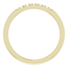 14K Yellow 1/6 CTW Natural Diamond French-Set Anniversary Band