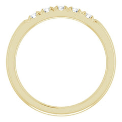 14K Yellow 1/3 CTW Natural Diamond French-Set Anniversary Band