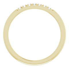 14K Yellow 1/10 CTW Natural Diamond French-Set Anniversary Band