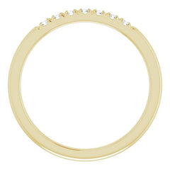 14K Yellow 1/6 CTW Natural Diamond French-Set Anniversary Band