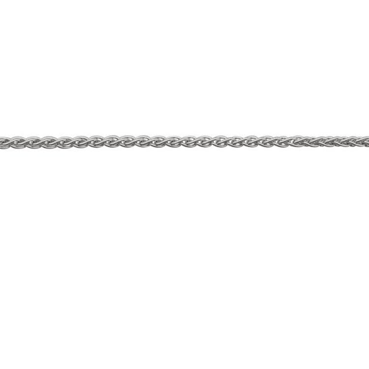 Sterling Silver 1 mm Wheat Chain by the Inch