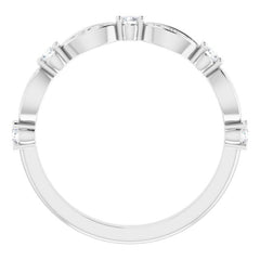 14K White 1/4 CTW Natural Diamond Anniversary Band