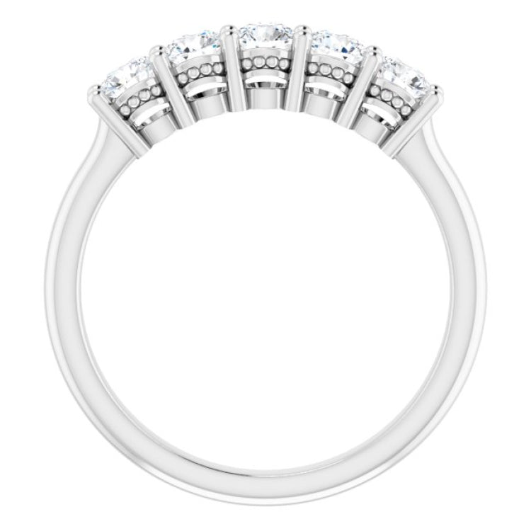 14K White 1/6 CTW Natural Diamond Anniversary Band