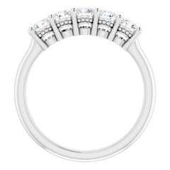 14K White 1/6 CTW Natural Diamond Anniversary Band
