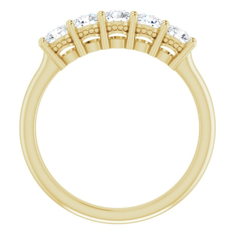 14K Yellow 1/6 CTW Natural Diamond Anniversary Band