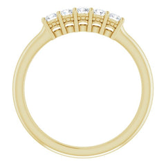 14K Yellow 1/4 CTW Natural Diamond Anniversary Band