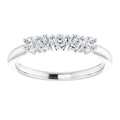 14K White 1/3 CTW Natural Diamond Anniversary Band