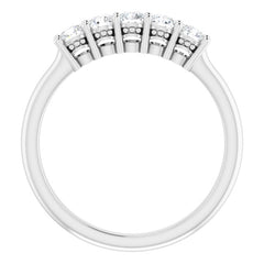 14K White 1/3 CTW Natural Diamond Anniversary Band