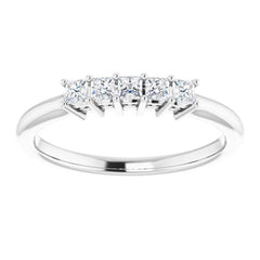 14K White 1/4 CTW Natural Diamond Anniversary Band