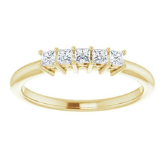 14K Yellow 1/4 CTW Natural Diamond Anniversary Band