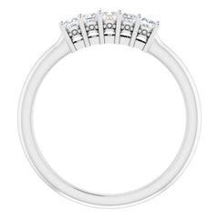 Platinum 1/4 CTW Natural Diamond Anniversary Band