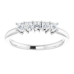 14K White 1/3 CTW Natural Diamond Anniversary Band