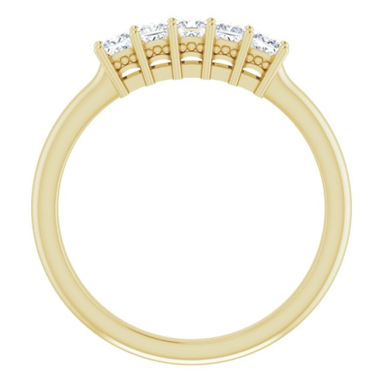 14K Yellow 1/3 CTW Natural Diamond Anniversary Band