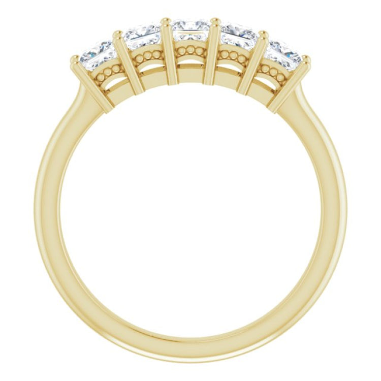 14K Yellow 3/4 CTW Natural Diamond Anniversary Band