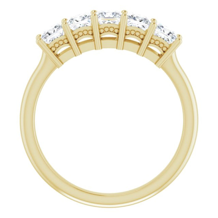 14K Yellow 1 CTW Natural Diamond Anniversary Band