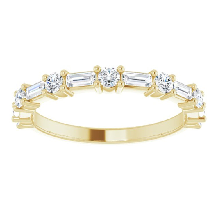 14K Yellow 1/3 CTW Natural Diamond Anniversary Band
