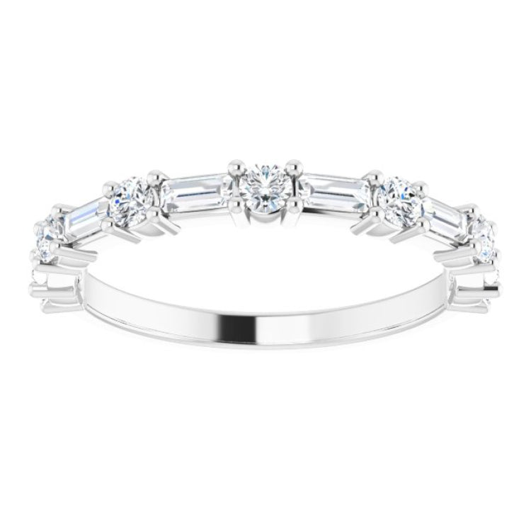 Platinum 1/3 CTW Natural Diamond Anniversary Band