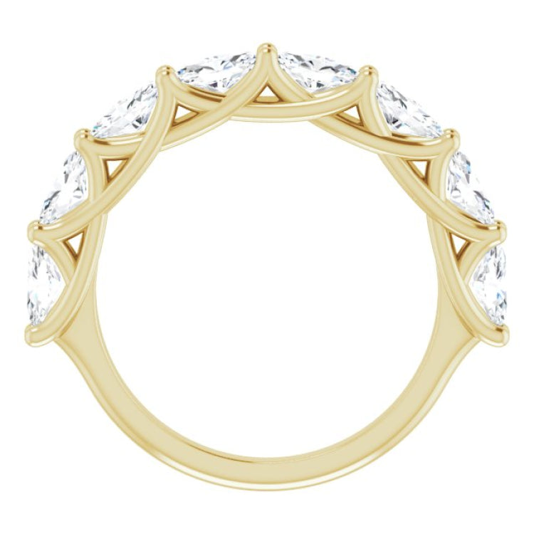 14K Yellow 2 CTW Natural Diamond Anniversary Band