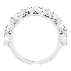 Platinum 2 CTW Natural Diamond Anniversary Band