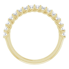 14K Yellow 3/4 CTW Natural Diamond Anniversary Band