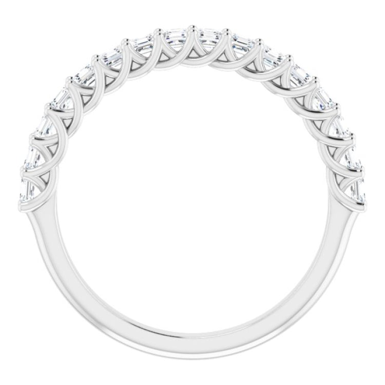 14K White 3/4 CTW Natural Diamond Anniversary Band