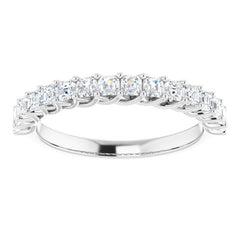 Platinum 3/4 CTW Natural Diamond Anniversary Band