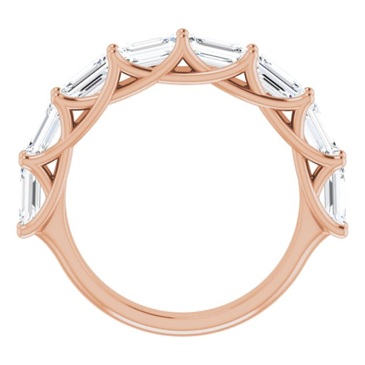 14K Rose 2 5/8 CTW Natural Diamond Anniversary Band