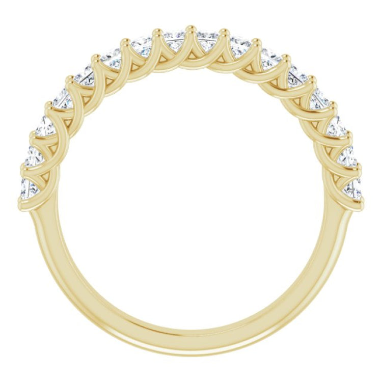 14K Yellow 3/4 CTW Natural Diamond Anniversary Band
