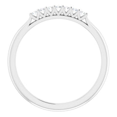 Platinum 1/10 CTW Natural Diamond Anniversary Band