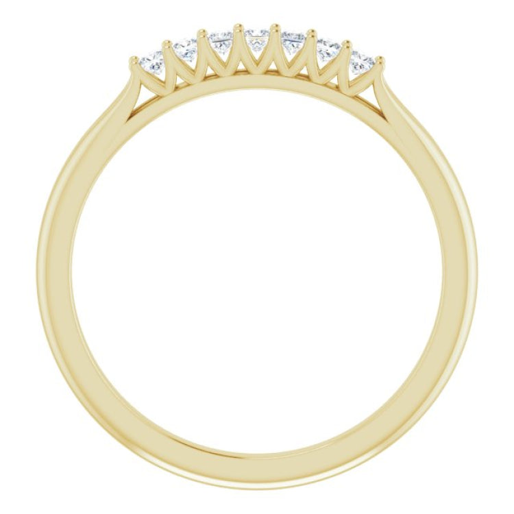 14K Yellow 1/6 CTW Natural Diamond Anniversary Band