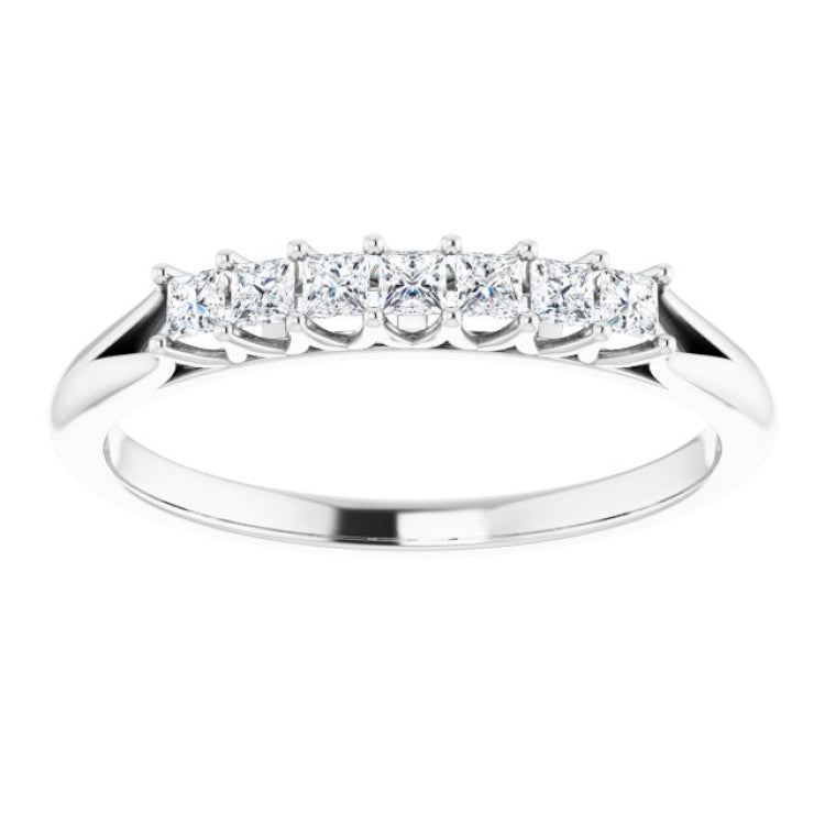 14K White 1/4 CTW Natural Diamond Anniversary Band