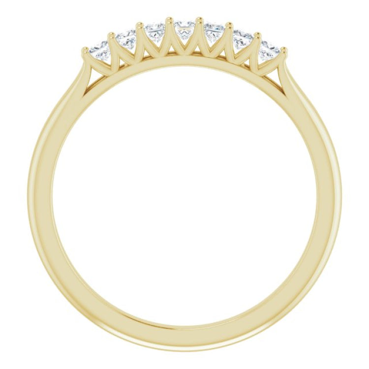 14K Yellow 1/4 CTW Natural Diamond Anniversary Band