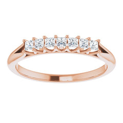 14K Rose 1/4 CTW Natural Diamond Anniversary Band