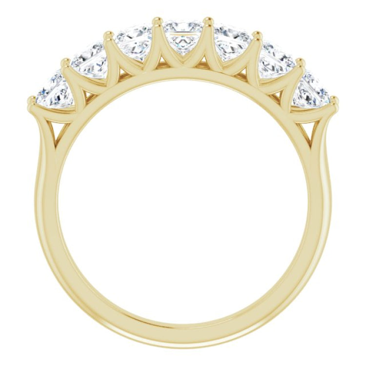 14K Yellow 1 3/8 CTW Natural Diamond Anniversary Band