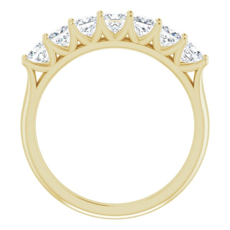 14K Yellow 1 1/8 CTW Natural Diamond Anniversary Band