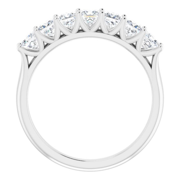 Platinum 1 1/8 CTW Natural Diamond Anniversary Band