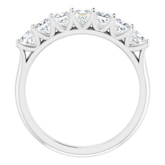 Platinum 1 1/8 CTW Natural Diamond Anniversary Band