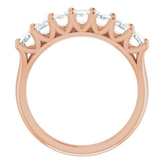 14K Rose 2 1/2 CTW Natural Diamond Anniversary Band