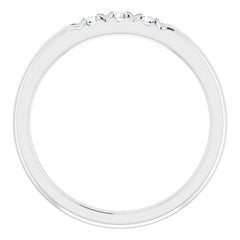 Platinum 1/5 CTW Natural Diamond Anniversary Band