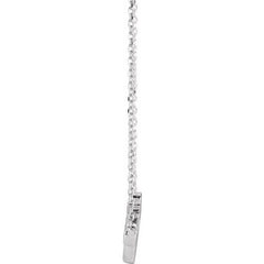 Platinum Faith 18" Necklace