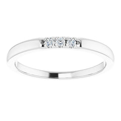Platinum .05 CTW Natural Diamond Anniversary Band
