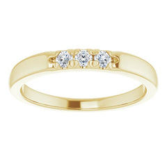 14K Yellow 1/6 CTW Natural Diamond Anniversary Band