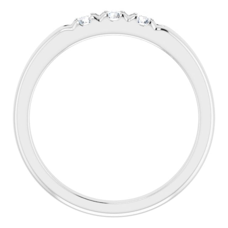 Platinum 1/4 CTW Natural Diamond Anniversary Band