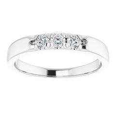 Platinum 1/4 CTW Natural Diamond Anniversary Band
