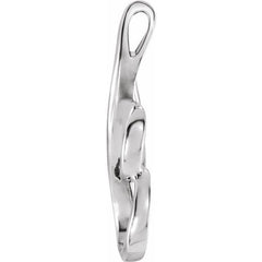 Platinum Freeform Pendant