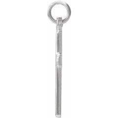 14K White Cross Pendant